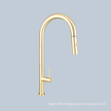 Sink wash basin switch handle golden telescopic faucet